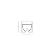 Barthelme - Mechanisches Zubehör/Ersatzteile für Leuchten Alu-Profil CATANIA 4040 62398942 2m