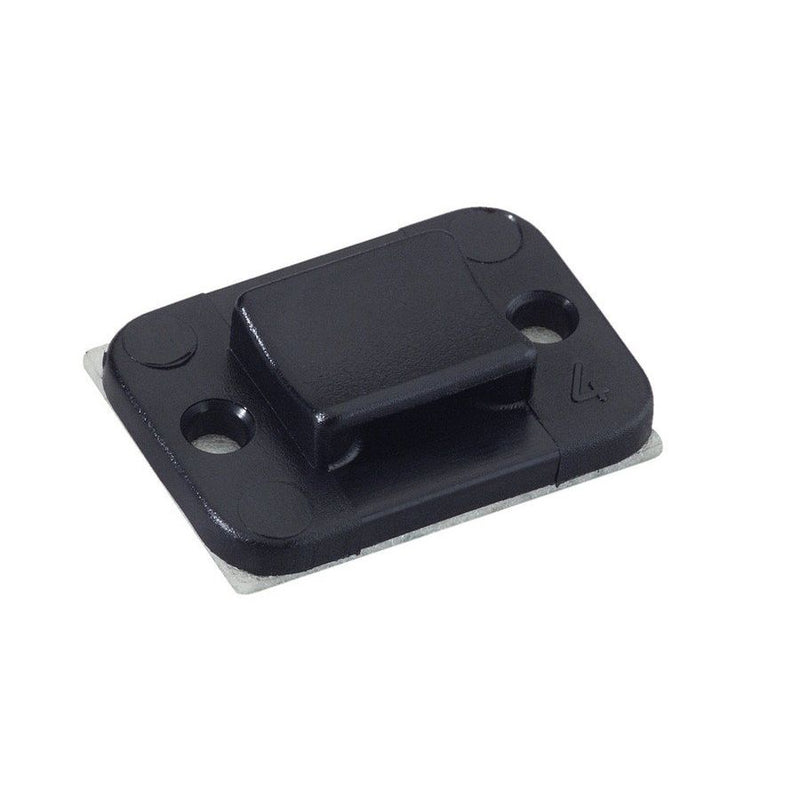 HellermannTyton - Befestigungssockel und -element für Kabelbinder Befestigungssockel 32x25 m TY8G1-PA66W-BK schwarz − 100 Stück