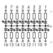 WAGO GmbH & Co. KG - Bauelement-Reihenklemme Bauteilmodul mit LED 289-202 LED rot