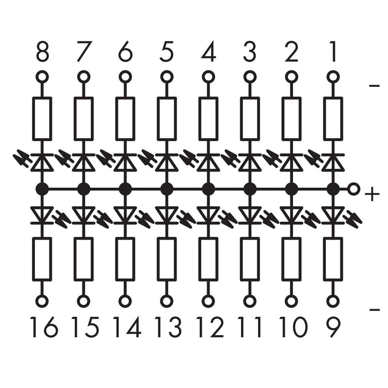WAGO GmbH & Co. KG - Bauelement-Reihenklemme Bauteilmodul mit LED 289-202 LED rot