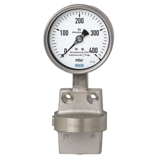 Wika Wiegand - Differenzdruckmanometer DifDrucMano 73251100 Cl1,6 7572418 10bar 2xG1/4innen