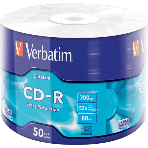Verbatim - Speichermedium digital CD-R 80Min/700MB/52x 43787 (VE50) Eco-Pack (50 Disc)