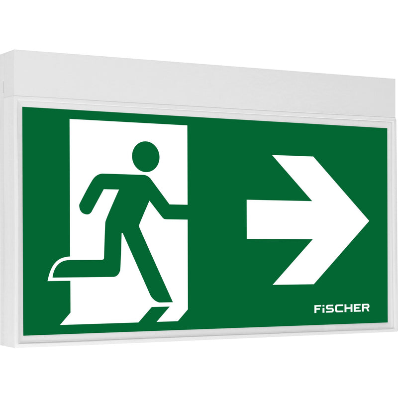 Fischer - Sicherheitsleuchte LED-Rettungszeichenleuchte SRE-E383AT2 EB 3/8h,27m,IP40