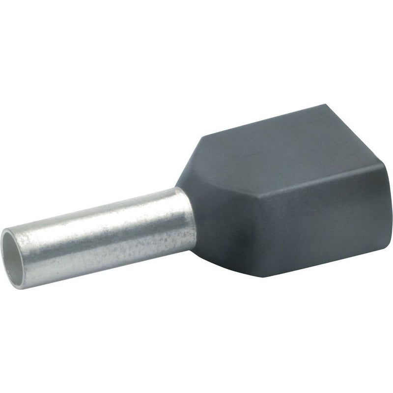 Klauke - Aderendhülse Zwillings-Aderendhülse 87212 2x1,5qmm sw isol. − 100 Stück