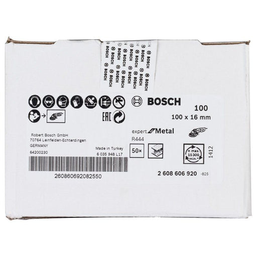 Bosch - Trenn-/Schleifscheibe Fiberschleifscheibe R444 2608606920 Expert for Metal