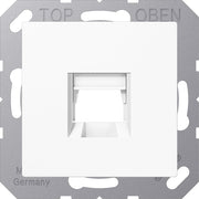 Jung - Einsatz/Abdeckung für Kommunikationstechnik Abdeckung 1-fach A 1569-15 WE WW f.MJ WE TE-connect