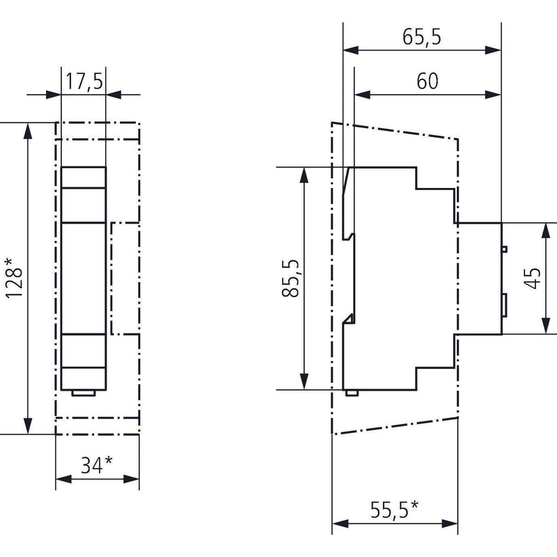 Theben - Bussystem-Dimmaktor Universaldimmer DMB 1 T KNX 1Kanal, Dimmbooster
