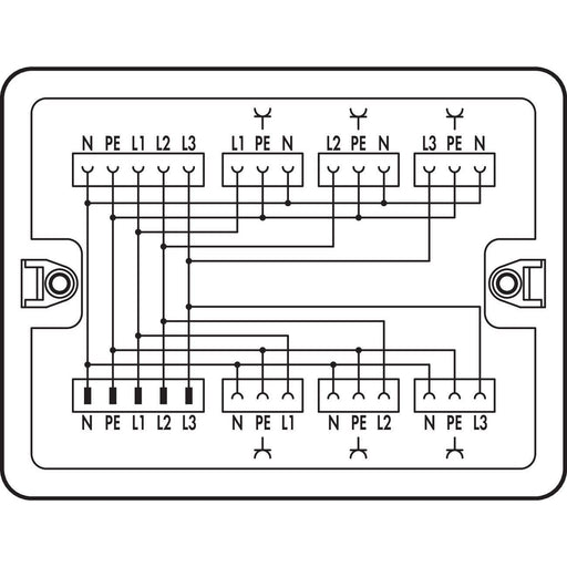 WAGO - Kompaktverteiler für steckbare Gebäudeinstallation Verteilerbox 899-681/100-000 400 V/230 V