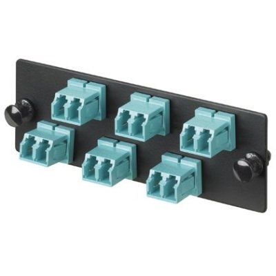 Panduit - Moduleinsatz für Patchpanel LWL LWL-Adapterpa. 6xLC-Duplex FAP6WAQDLCZ MM-Adapter Zirkonia − 10 Stück