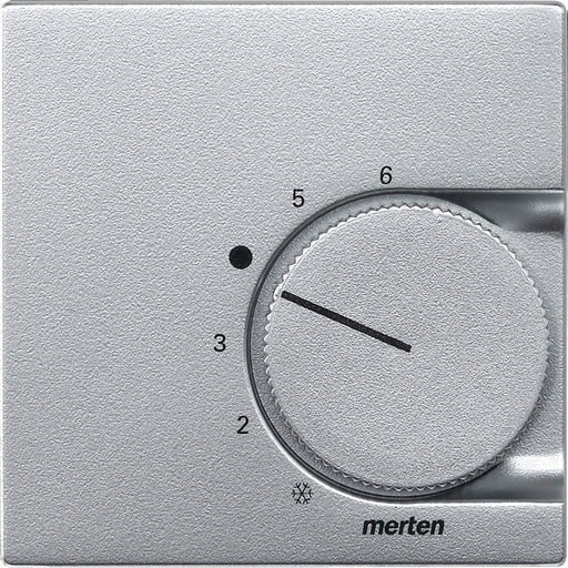 Merten - Abdeckung/Bedienelement für Installationsschalterprogramme Zentralplatte alu 536260 für Raumther.Einsatz