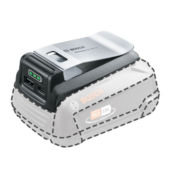 Bosch - Ladegerät für Werkzeugakku Ladegerät UniversalUSB 1600A02WS1 18V-45