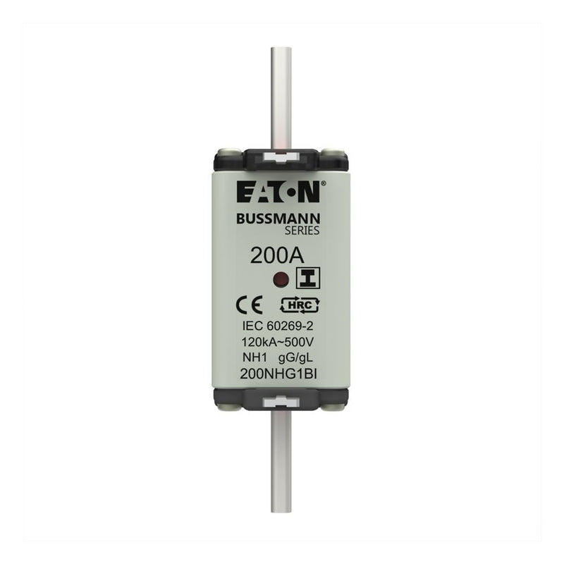 Eaton - Messersicherung Sicherungseinsatz Nieders. NH-SICHERU#200NHG1BI 200A AC 500V 120kA − 3 Stück