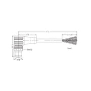 WAGO - Patchkabel Kupfer Industrie sercos Leitung M12D-Steck. 756-1602/060-200 winklig,4-polig,rot − 1 Stück