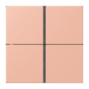 Jung - Abdeckung/Bedienelement für Installationsschalterprogramme Tastensatz 4fach LC 404 TSA 231 rose clair