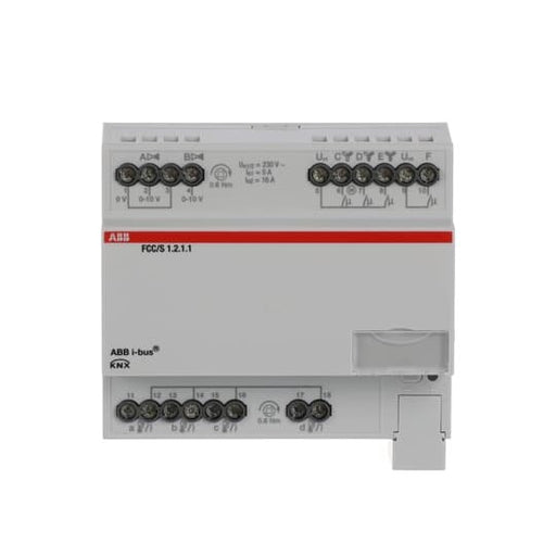 ABB Stotz S&J - Bussystem-Heizungsaktor Fan Coil Controller FCC/S1.2.1.1 2x0-10V 3-stufig REG