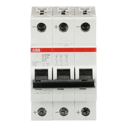 ABB Stotz S&J - Leitungsschutzschalter Sicherungsautomat S203M-Z2UC 10 kA, 2 A, 3P