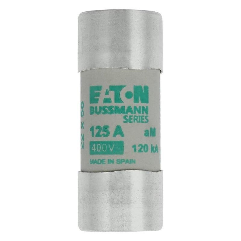 Eaton - Zylindrische Sicherung Sicherungseinsatz Nieders. CYLINDRICA#C22M125 125A AC 400V 120kA − 10 Stück