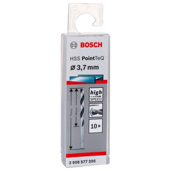 Bosch - Bohrer Metallspiralbohrer HSS 2608577205 PointTeQ DIN 338 3,7