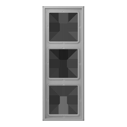 Jung - Abdeckrahmen Rahmen 3-fach LC 983 204 gris moyen