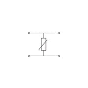 WAGO - Bauelement-Reihenklemme Bauelementklemme 280-504/281-583 Abschlussplatte,grau
