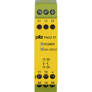 Pilz - Gerät zur Überwachung von sicherheitsgerichteten Stromkreisen Not-Aus-Schaltgerät PNOZ X7 #774054 115VAC 2n/o