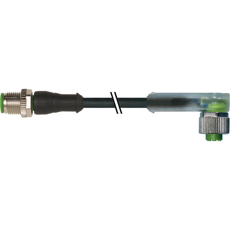 Murrelektronik - Konfektioniertes Sensor-Aktor-Kabel M12-Buchse gerade 7000-40341-6341000 auf M12 Bu gewinkelt
