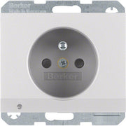 Berker - Steckdose Alu 6765107003 m.Schutzkontaktstift