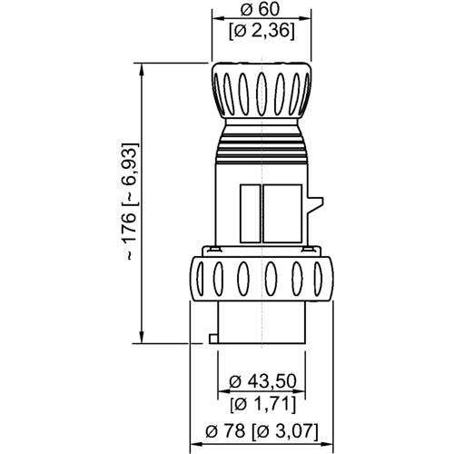 Stahl - Explosionsgeschützter CEE-Stecker/-Kupplung (IEC 60309) Stecker 16 A rot 9h 8570/12-309-S#272900