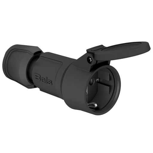 Bals Elektrotech - Schutzkontaktkupplung Schutzkontakt-Kupplung 749209 16A 250V IP44, sw − 20 Stück