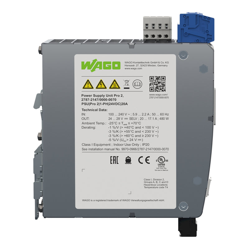 WAGO - Gleichstromversorgung Stromversorgung 2787-2147/000-070 Pro 2,1 phasig