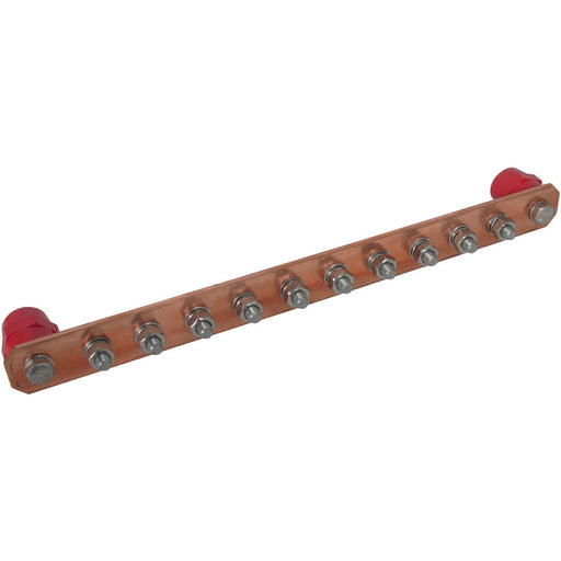 DEHN - Potentialausgleich-Schiene Potentialausgleichschiene PAS I 10AP M10 CU o. Abdeckung CU