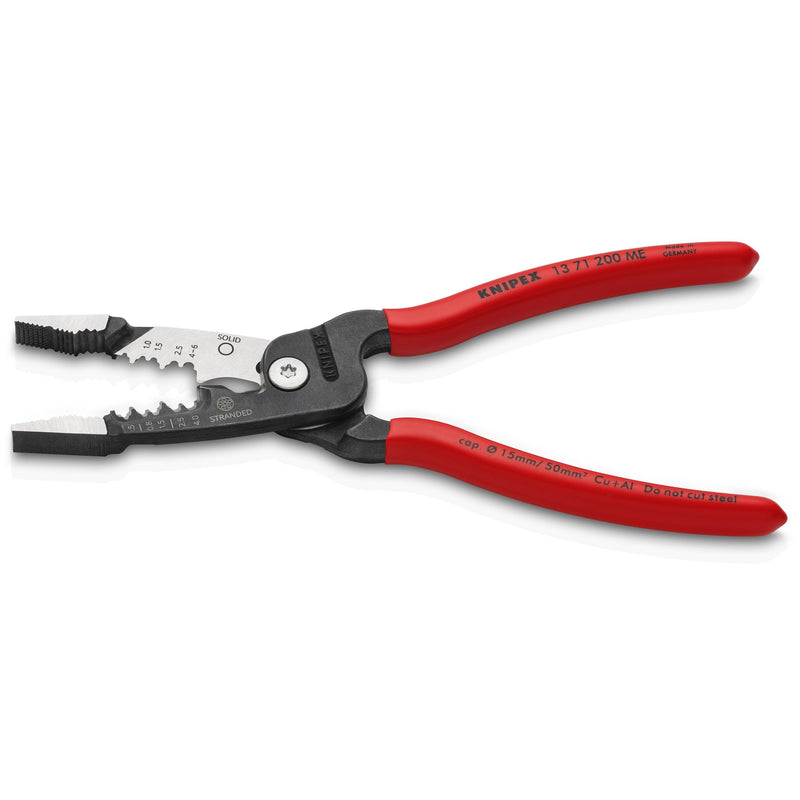 Knipex - Abisolier-/Abmantelwerkzeug Elektrikerzange 13 71 200 ME Multifunktion