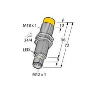 Turck - RFID-Lesegerät Schreib-Lese-Kopf HF TN-M18-H1147/C53 Bus-Linien-Topologie