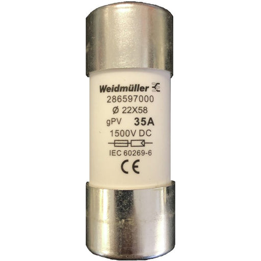 Weidmüller - Zubehör/Ersatzteile für elektrische Sicherungen/Sicherungshalter Sicherung gPV 35A FUSE WSFL#2865970000 − 10 Stück