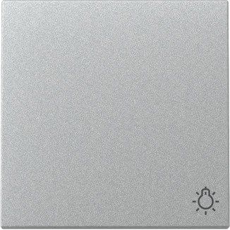 Gira - Abdeckung/Bedienelement für Installationsschalterprogramme Wippe Symb. Licht 328526 F Alu