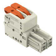 WAGO - Ein- und mehrpolige Klemmenleiste 1-Leiter-Federleiste 831-1102/000-004 Push-in CAGECLAMP,sw − 24 Stück