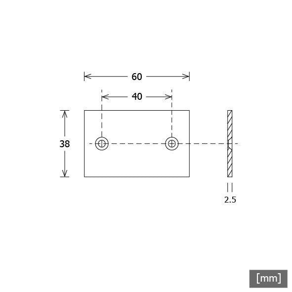 LTS Licht&Leuchten - Mechanisches Zubehör/Ersatzteile für Leuchten Befestigungsplatten (VE 2) RENOV-Z 116