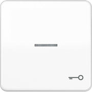 Jung - Abdeckung/Bedienelement für Installationsschalterprogramme Wippe Sym.TÜR/Lichtl.aws CD 590 KO5T WW für beleuchtb.Taster