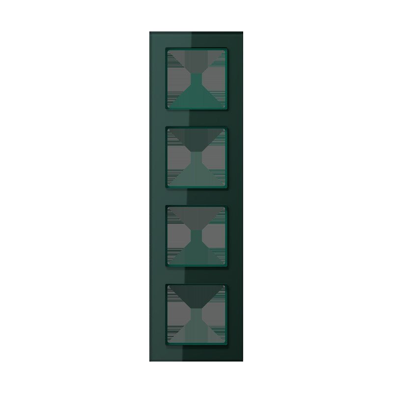 Jung - Abdeckrahmen Glasrahmen 4fach AC 584 GL SG smaragdgrün