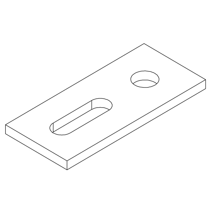 K2 - Photovoltaik-Verbindungs- und Befestigungselement Aluminium Adapterblech 2002545 Für Schraube M12