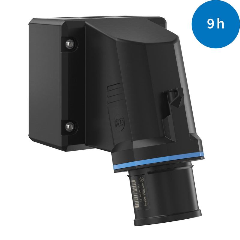 Walther Werke - CEE-Gerätestecker (IEC 60309) CEE NEO Wandgerätestecker FW734409CC schräg 32A 4P 9h