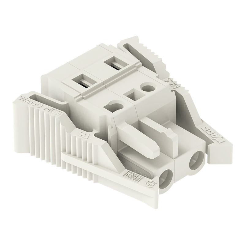 WAGO - Kabelsteckverbinder für Leiterplattensteckverbinder 1-Leiter-Federleiste 721-212/037-000 CAGECLAMP 2,5mm²,lgr − 10 Stück