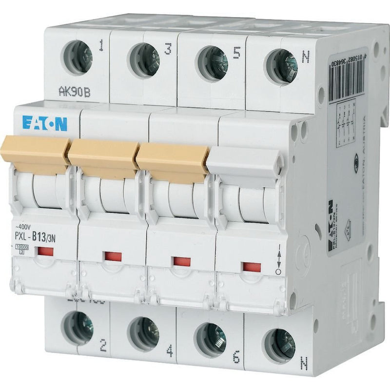 Eaton - Leitungsschutzschalter LS-Schalter m.Beschrift. PXL-D13/3N D 13A, 3p+N