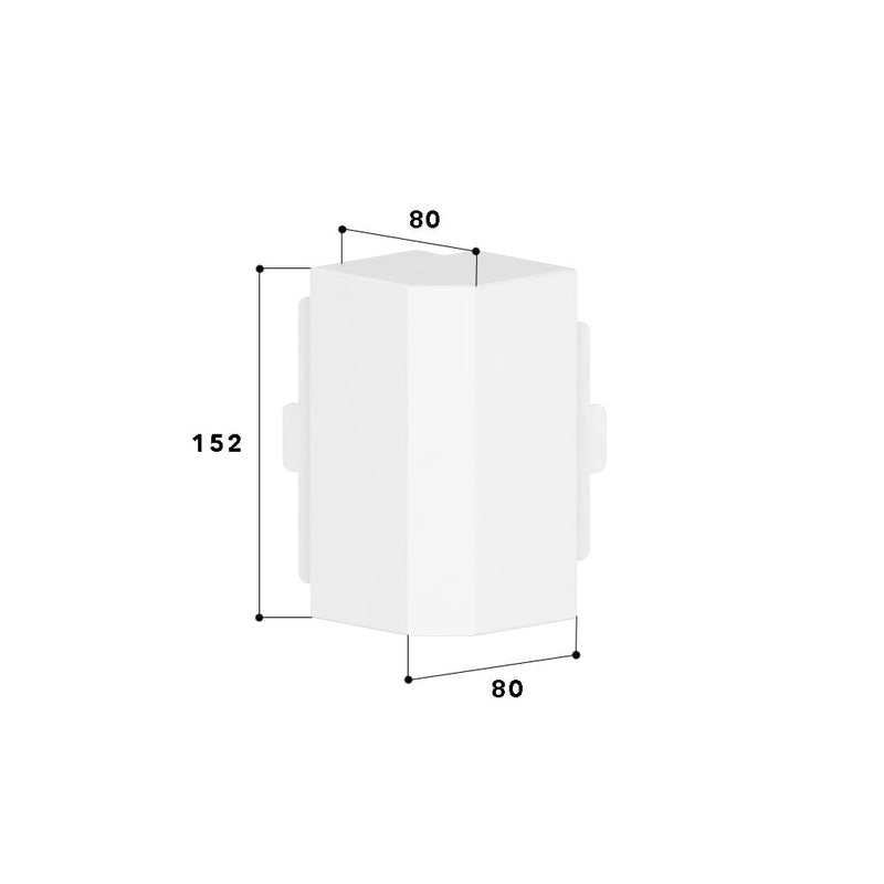 GGK - Außeneck für Geräteeinbaukanal FB-Ausseneck 60x150 alp 11147 − 1 Stück