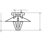 HellermannTyton - Kabelbinder Befestigungsbinder T50RSFT6,5 2-teilig − 500 Stück