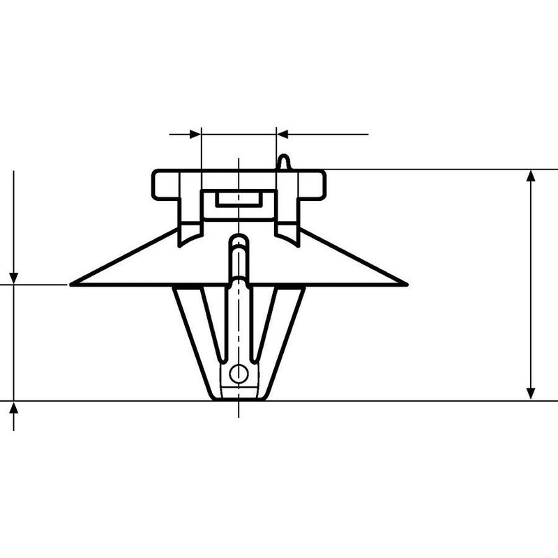 HellermannTyton - Kabelbinder Befestigungsbinder T50RSFT6,5 2-teilig − 500 Stück