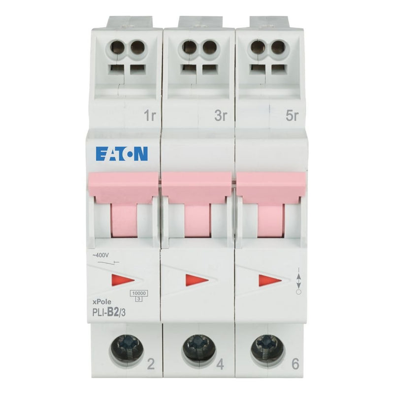 Eaton - Leitungsschutzschalter PLI-B2/3 B 2A, 3p Steckkl