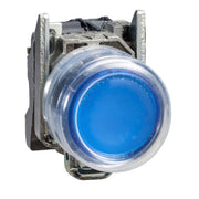 Schneider Electric - Drucktaster, Komplettgerät Leuchtdrucktaster, blau XB4BP683B5EX D 22mm, 24 V, ATEX