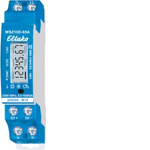 Eltako - Elektrizitätszähler Wechselstromzähler WSZ15D-65A MID MID