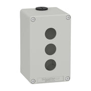 Schneider Electric - Gehäuse für Befehls- und Meldegeräte Leergehäuse XAP, Metall XAPD2503 grau, für 3x22mm